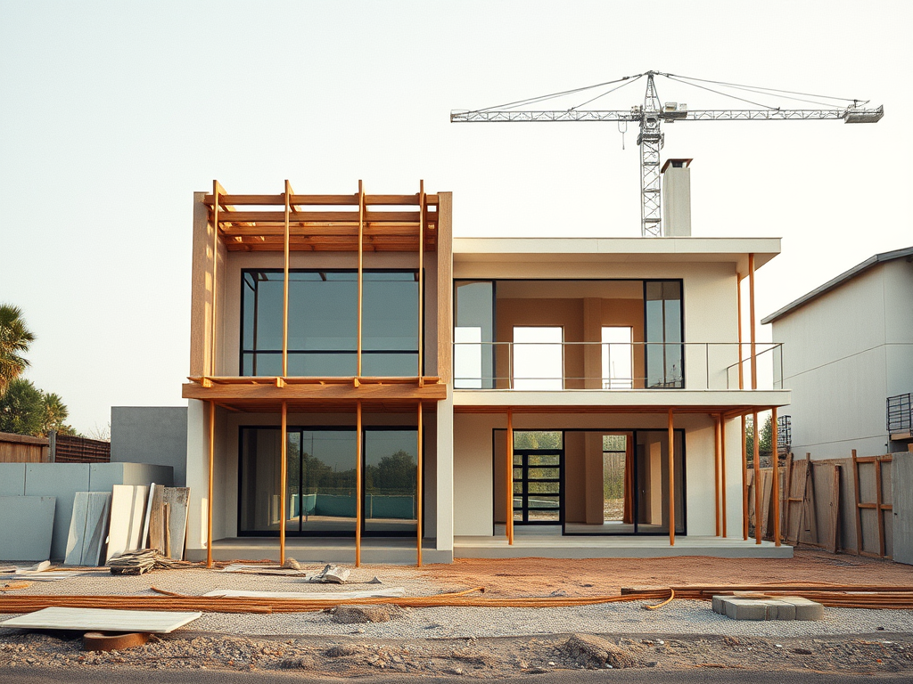 Modern Home Construction to Completed Home Transformation